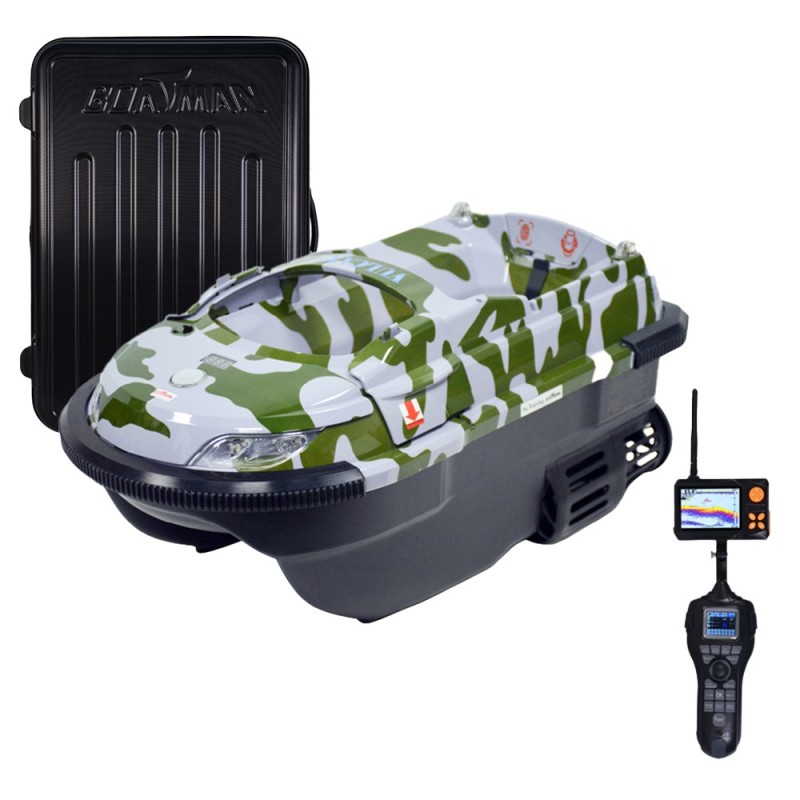 Boatman Vulcan Pro Camo GPS + Echosonda SN 4 + Walizka