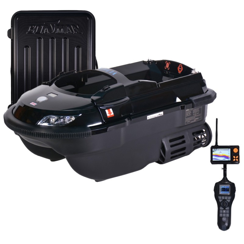 Boatman Vulcan Pro Black GPS + Echosonda SN 4 + Walizka